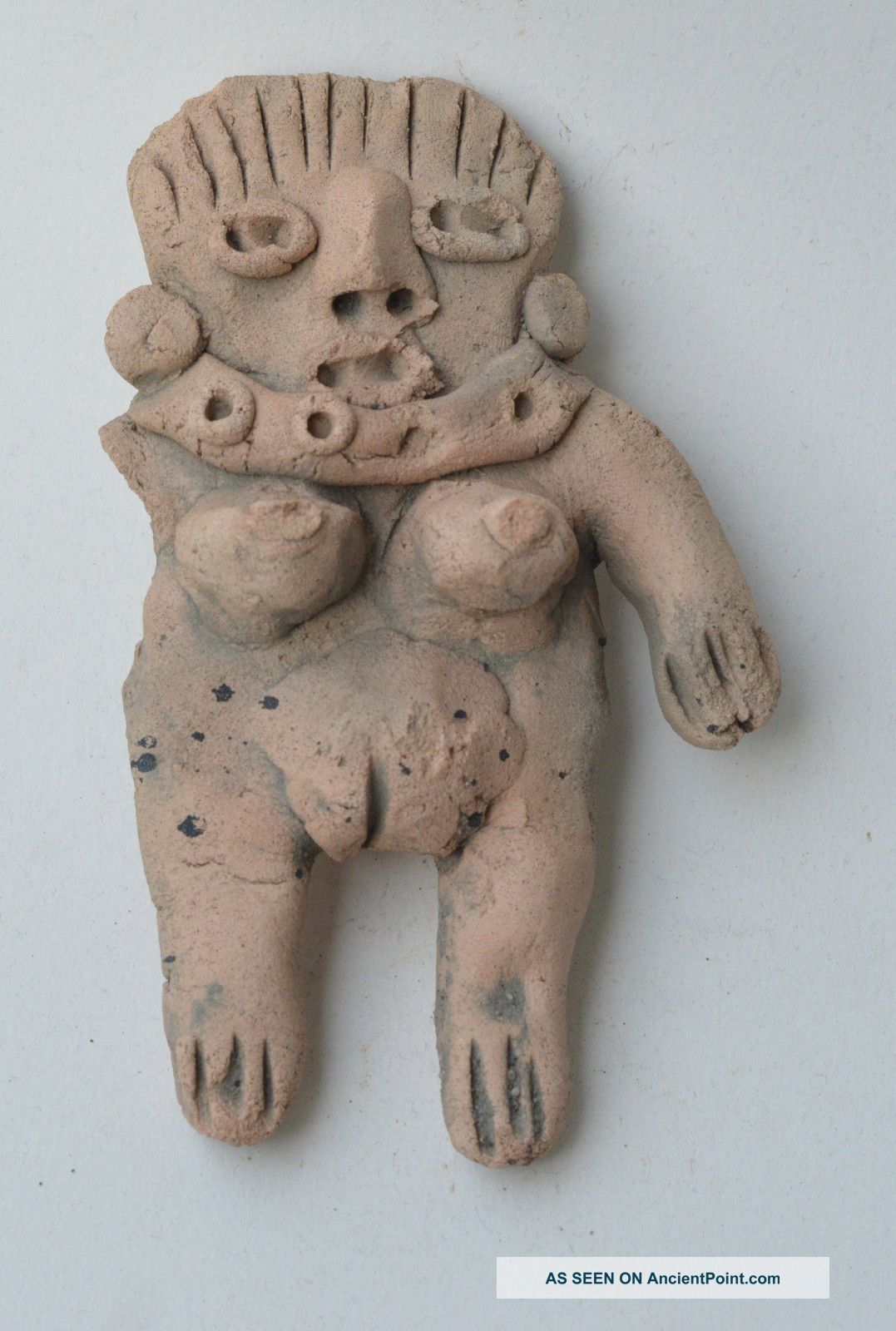 Central Mexico Idol Figure Early Terracotta Pottery Pre Columbian. The Americas photo