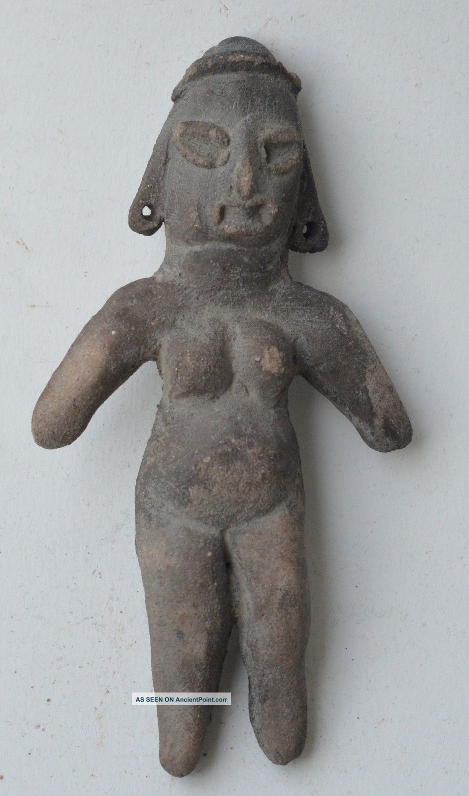 Mexico Idol Figure Early Olmecoid Terracotta Pottery Pre Columbian. The Americas photo