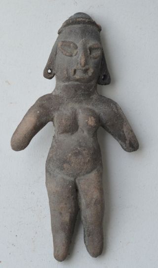 Mexico Idol Figure Early Olmecoid Terracotta Pottery Pre Columbian. photo