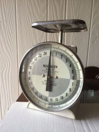 Antique Scale Hanson Family Household Utility 25 Pound Model 1371 Usa photo