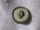 Small Antique Brass Metal Perfume Button Ladys Head In The Center Wobble Shank Buttons photo 1