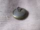 Small Antique Brass Metal Perfume Button Ladys Head In The Center Wobble Shank Buttons photo 2