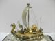 Silver Phoenix Treasure Ship Of The Most Wonderful Japan.  296g/ 10.  42oz. Other Antique Sterling Silver photo 5