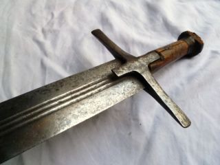 1890s Antique Kaskara Arab Islamic Sudanese Sword.  Sudanese Omdurman Spear Shield photo