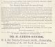 1870s Advertising Dental Broadside Dr.  Milton Keim,  Md,  Dds Philadelphia Dentist Dentistry photo 2