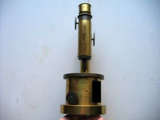 Oberhaeuser Georges,  Paris,  Optical Microscope In Brass,  Epoch 1840s ' - 1860s ' photo