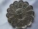 Sterling Silver Filigree Flower Holder And Dish Exceptional Quality Hand Made. Miniatures photo 6