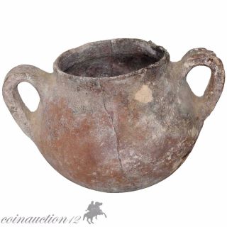 580 Grams Roman Republic Terracotta Amphora Type Jug Pottery Circa 50 - 30 Bc photo