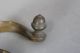 Rare 18th C American Brass Jamb Hook Great Design Old Surface Rare Acorn Finial Primitives photo 10