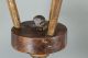 Rare Early 18th C William And Mary Ct Candlestand Peg Leg Old Surface Rare Form Primitives photo 9