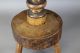 Rare Early 18th C William And Mary Ct Candlestand Peg Leg Old Surface Rare Form Primitives photo 4