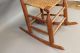 Rare Late 18th C Child ' S 3 Slat Back Side Rocking Chair Shaker Style Great Form Primitives photo 2