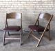 4 Vintage Deco Folding Chairs B.  J Harrison Modern Curved Back (20total) A Frame 1900-1950 photo 1