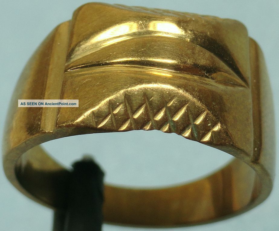 20th C.  Gold Plated Silver Ring Other Antiquities photo