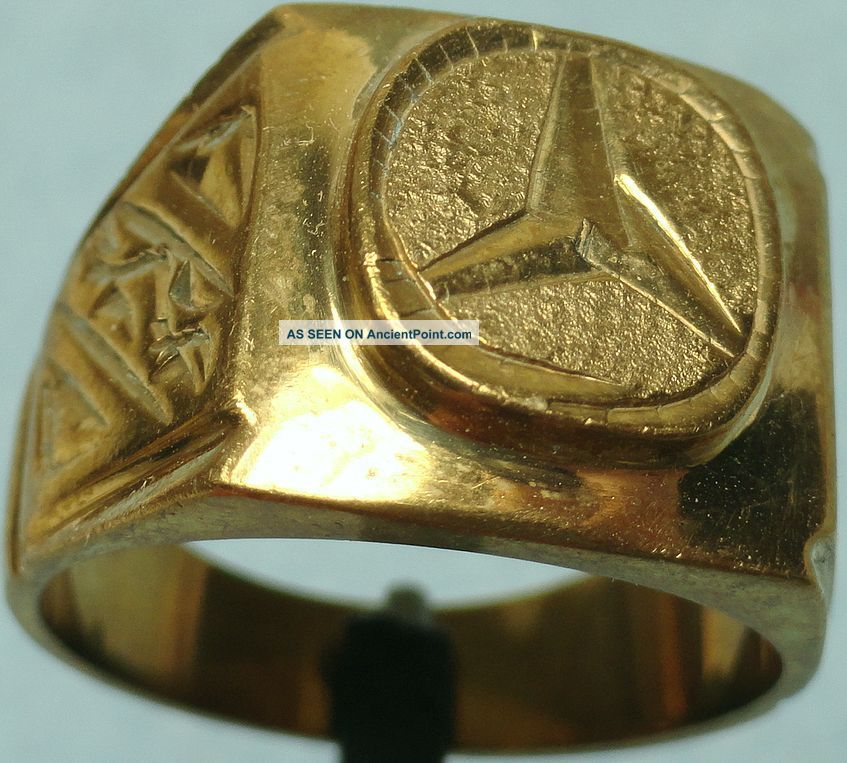 20th C.  Gold Plated Silver Ring,  Mercedes Other Antiquities photo