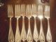 International Old Colony Silverplate Seven 7 Dinner Forks 7.  5 Inches Flatware & Silverware photo 5