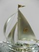 The Sailboat Of Silverep Of The Most Wonderful Japan.  A Japanese Antique. Other Antique Silverplate photo 9