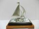 The Sailboat Of Silverep Of The Most Wonderful Japan.  A Japanese Antique. Other Antique Silverplate photo 3