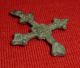 Knights Templar Ancient Bronze Cross Amulet / Pendant Circa 1100 Ad - 3249 - Other Antiquities photo 1