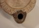 Ancient Antique Roman Clay Oil Lamp W/ Emperor Profile, Roman photo 2