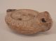 Ancient Antique Roman Clay Oil Lamp W/ Emperor Profile, Roman photo 6