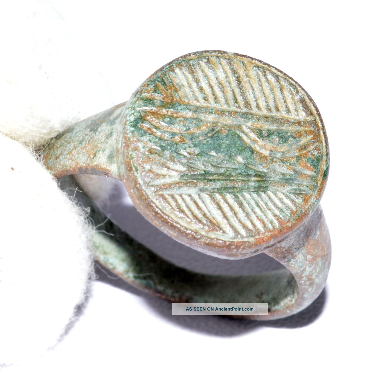 Roman Traveller ' S Ring - Showing Boats On The Sea - Historical Gift - Op88 Roman photo