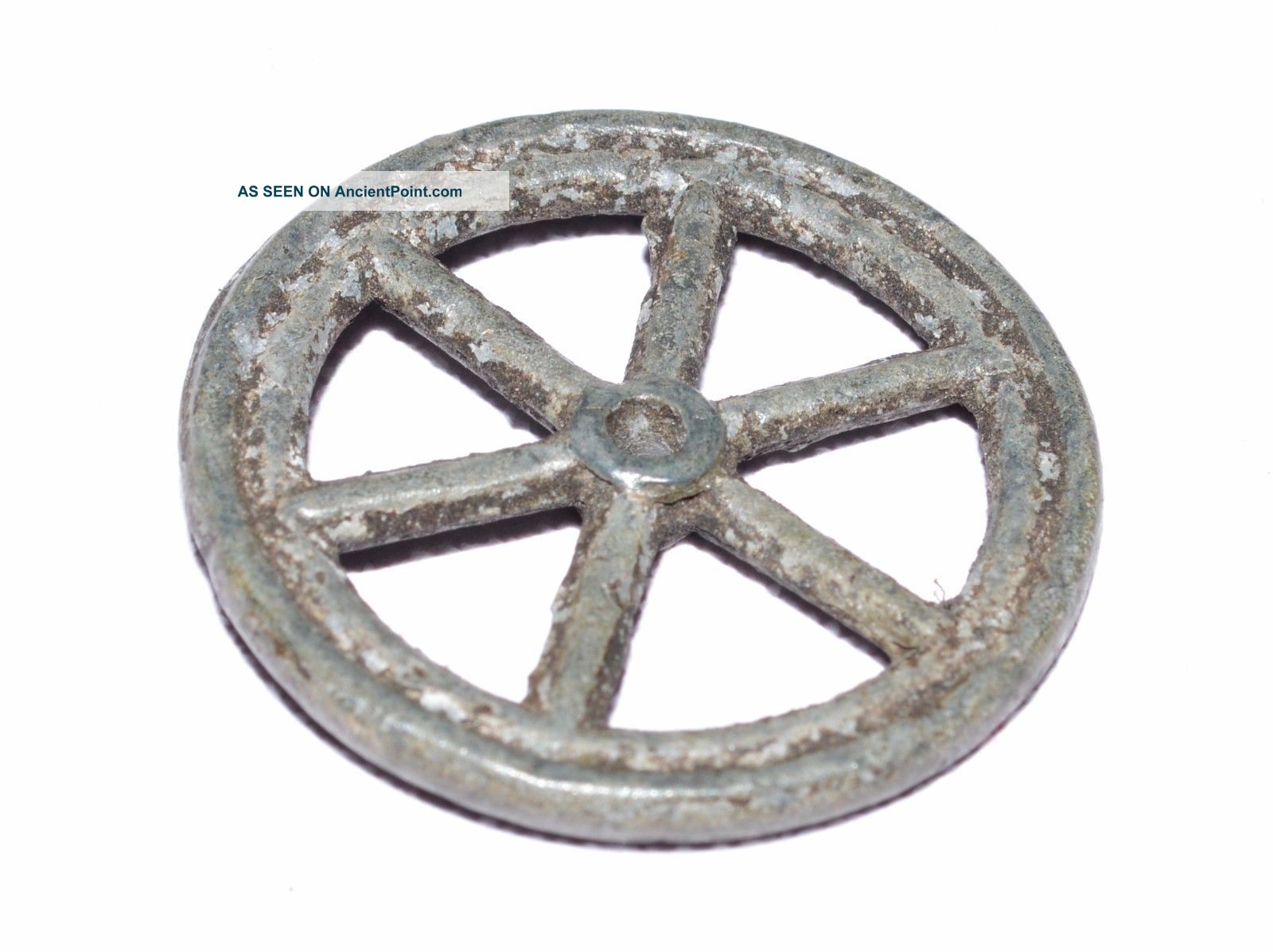 Authentic Roman Wheel Of Fortune Amulet - Wearable Historical Gift - Op53 Roman photo
