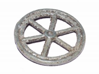 Authentic Roman Wheel Of Fortune Amulet - Wearable Historical Gift - Op53 photo