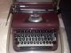 Antique/vintage 1950s Olympia De Luxe Typewriter Burgundy Case Flawless Typewriters photo 1