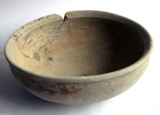 Circa.  1000 - 800 B.  C Ancient Greece - Archaic Period Decorated Clay Bowl photo