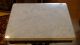Antique Victorian Eastlake Walnut Carved Marble Top Lamp Table 1800-1899 photo 4
