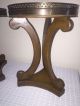 Pair Vintage Hollywood Regency Marble Top Occasional Side Tables Taboret Stands Post-1950 photo 4