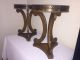 Pair Vintage Hollywood Regency Marble Top Occasional Side Tables Taboret Stands Post-1950 photo 5