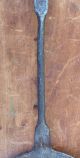 Antique Early 1800s Decorated Hand Wrought Iron Heath Cooking Ladle Folk Art 3 Primitives photo 3