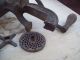 Antique Cast Iron Enterprise Tinned Meat Chopper No 10 Kitchen Meat Grinder Tool Meat Grinders photo 3