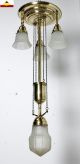 Wonderful German Art Nouveau Art Deco Chandelier Ceiling Light Fixture Lamp Chandeliers, Fixtures, Sconces photo 1