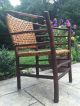 Antique Vintage Adirondack Hickory Wicker Willow Stick Rustic Wood Reed Chair Post-1950 photo 7