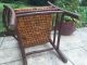 Antique Vintage Adirondack Hickory Wicker Willow Stick Rustic Wood Reed Chair Post-1950 photo 8