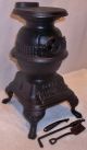 Antique Spark Miniature Cast Iron Pot Belly Stove Grey Iron Casting,  Mt Joy Pa Stoves photo 2