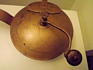Antique Coffee/chestnut Metal Roaster Great For Fireplace/living Room photo