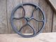 Antique Cast Iron Fly Wheel From A Singer Treadle Sewing Machine Primitives photo 4