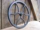 Antique Cast Iron Fly Wheel From A Singer Treadle Sewing Machine Primitives photo 5