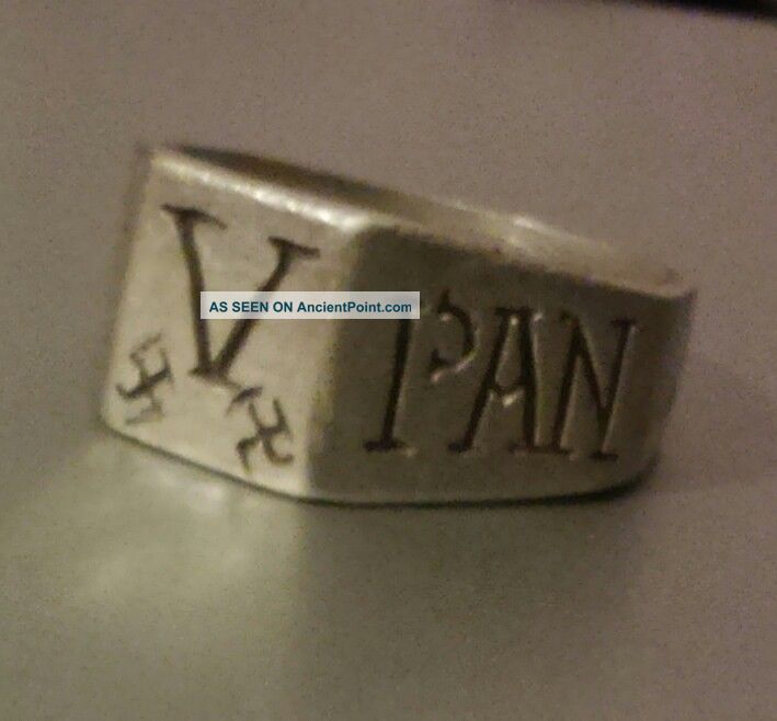 Silver Roman Legionary Ring Fifth Legion Museum Quality Replica Size 12 Roman photo