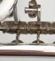 Ed.  Kruspe Erfurt Silvered German Rotary Valves Trumpet In D - Complete Restored Brass photo 8