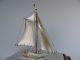Finest Hand Crafted Japanese Sterling Silver Model Sailboat Yacht Ship Japan Other Antique Sterling Silver photo 2
