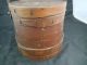 Wood Swing Handle Double Strapped Maple Sugar Sewing Firkin Bucket Basket Primitives photo 1