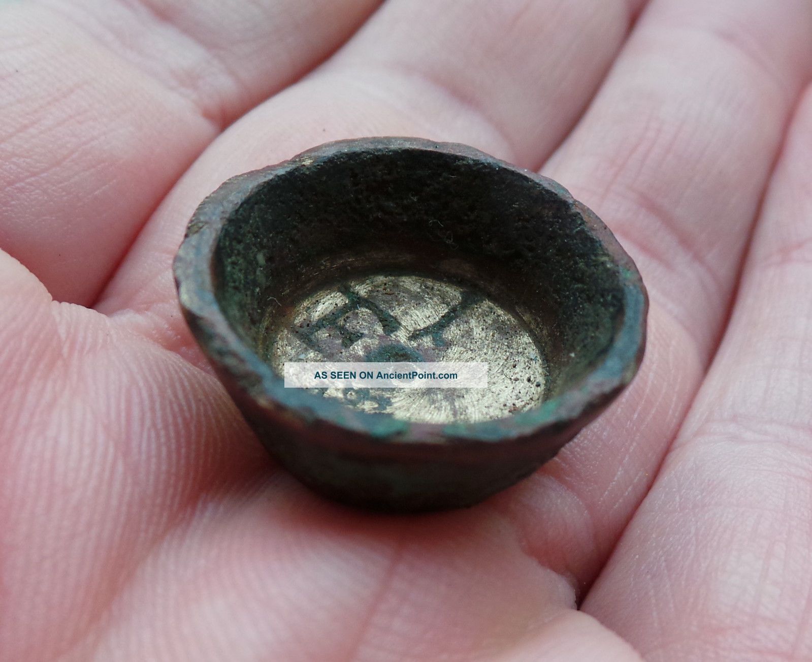 A Brass Cup Weight Bearing A Variety Of Maker´s Marks - Nuremburg?? Other Antiquities photo