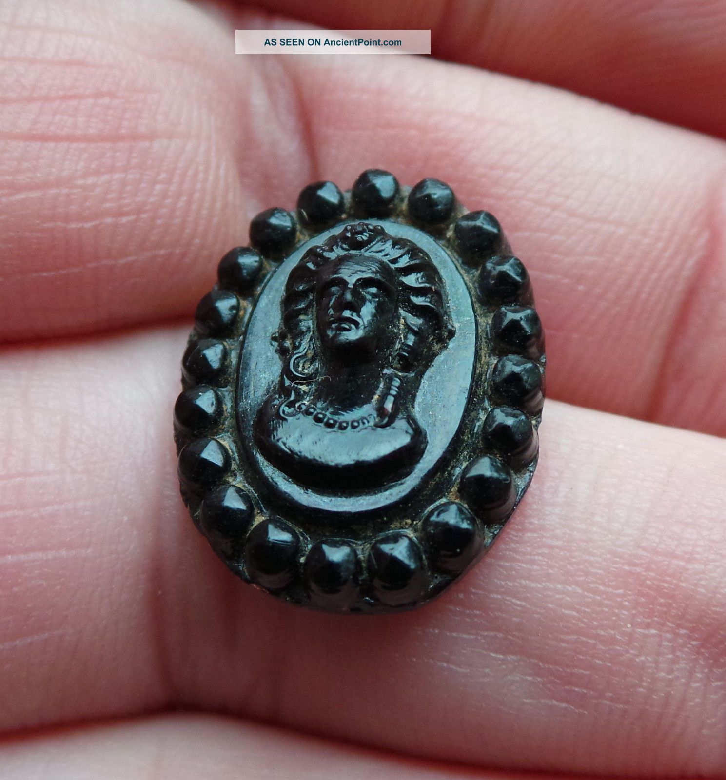 A Roman Or Victorian Cameo With Image Of A Lady - Metal Detecor Find. Other Antiquities photo