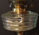 A Large Rouge Marble,  Brass & Glass Oil Lamp With Shade & Glass Font Edwardian (1901-1910) photo 3