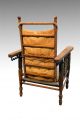 16896 Rare Victorian Oak Children ' S Morris Chair W/ Cushion & Rod 1800-1899 photo 3